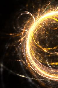 Preview wallpaper fractal, circles, glow, light, bright, glare