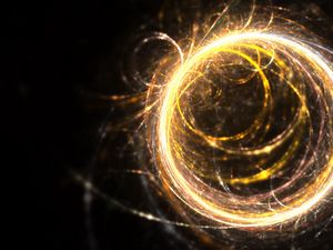 Preview wallpaper fractal, circles, glow, light, bright, glare