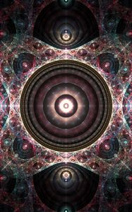 Preview wallpaper fractal, circles, glow, pattern, abstraction