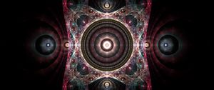 Preview wallpaper fractal, circles, glow, pattern, abstraction