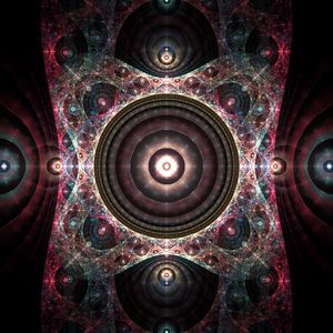 Preview wallpaper fractal, circles, glow, pattern, abstraction