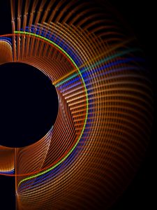 Preview wallpaper fractal, circles, lines, pattern, abstraction