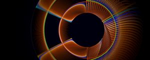 Preview wallpaper fractal, circles, lines, pattern, abstraction