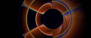 Preview wallpaper fractal, circles, lines, pattern, abstraction