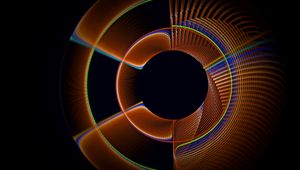 Preview wallpaper fractal, circles, lines, pattern, abstraction