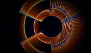 Preview wallpaper fractal, circles, lines, pattern, abstraction