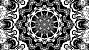 Preview wallpaper fractal, circles, lines, shapes, pattern, abstraction, black and white