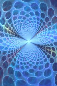 Preview wallpaper fractal, circles, optical illusion, perspective, glow