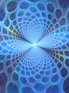 Preview wallpaper fractal, circles, optical illusion, perspective, glow