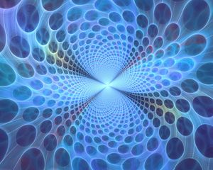 Preview wallpaper fractal, circles, optical illusion, perspective, glow