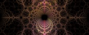 Preview wallpaper fractal, circles, pattern, dark, abstraction, lines