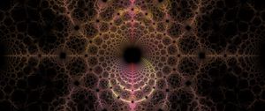 Preview wallpaper fractal, circles, pattern, dark, abstraction, lines