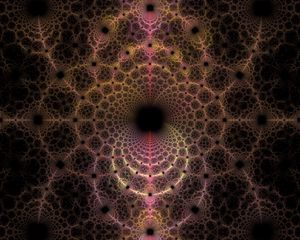 Preview wallpaper fractal, circles, pattern, dark, abstraction, lines