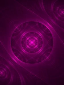 Preview wallpaper fractal, circles, pattern, abstraction, purple