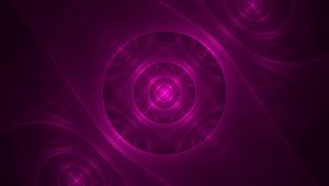 Preview wallpaper fractal, circles, pattern, abstraction, purple
