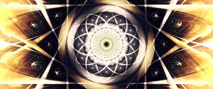 Preview wallpaper fractal, circles, pattern, rays, glow, abstraction