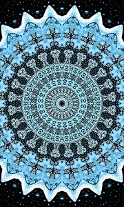 Preview wallpaper fractal, circles, pattern, abstraction, blue, black