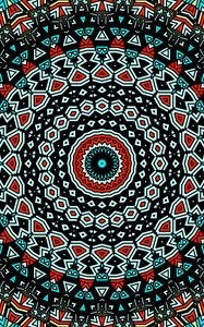 Preview wallpaper fractal, circles, pattern, colorful, magic, abstraction