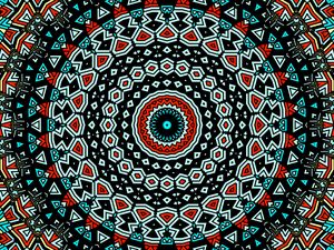 Preview wallpaper fractal, circles, pattern, colorful, magic, abstraction