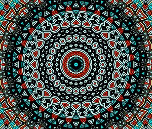 Preview wallpaper fractal, circles, pattern, colorful, magic, abstraction