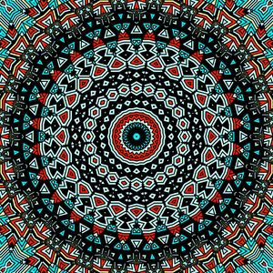 Preview wallpaper fractal, circles, pattern, colorful, magic, abstraction