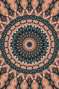 Preview wallpaper fractal, circles, pattern, brown, abstraction