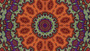 Preview wallpaper fractal, circles, patterns, kaleidoscope, abstraction, digital