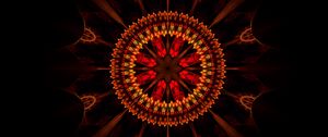 Preview wallpaper fractal, circles, rays, pattern, abstraction
