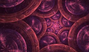 Preview wallpaper fractal, circles, rings, abstraction, digital