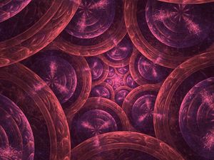 Preview wallpaper fractal, circles, rings, abstraction, digital