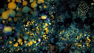 Preview wallpaper fractal, circles, shapes, immersion, abstraction