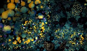 Preview wallpaper fractal, circles, shapes, immersion, abstraction