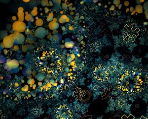 Preview wallpaper fractal, circles, shapes, immersion, abstraction