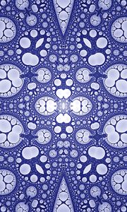 Preview wallpaper fractal, circles, shapes, abstraction, purple