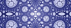 Preview wallpaper fractal, circles, shapes, abstraction, purple