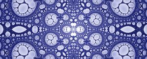 Preview wallpaper fractal, circles, shapes, abstraction, purple