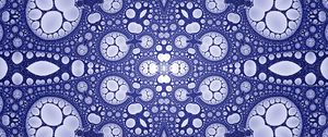 Preview wallpaper fractal, circles, shapes, abstraction, purple
