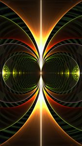 Preview wallpaper fractal, circles, shapes, glow, abstraction