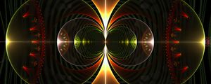 Preview wallpaper fractal, circles, shapes, glow, abstraction