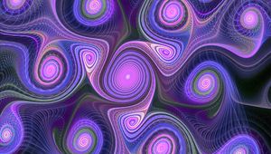 Preview wallpaper fractal, circles, swirling, curls, rotation