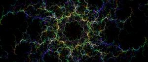 Preview wallpaper fractal, clouds, glow, abstraction, dark
