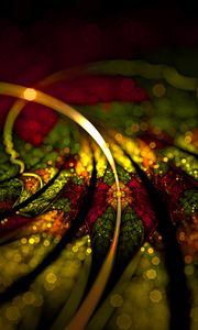 Preview wallpaper fractal, colorful, glare, abstraction, digital