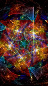 Preview wallpaper fractal, colorful, glow, abstraction