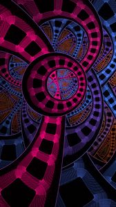 Preview wallpaper fractal, colorful, interweaving, tangled, abstraction