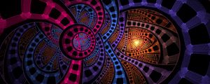 Preview wallpaper fractal, colorful, interweaving, tangled, abstraction