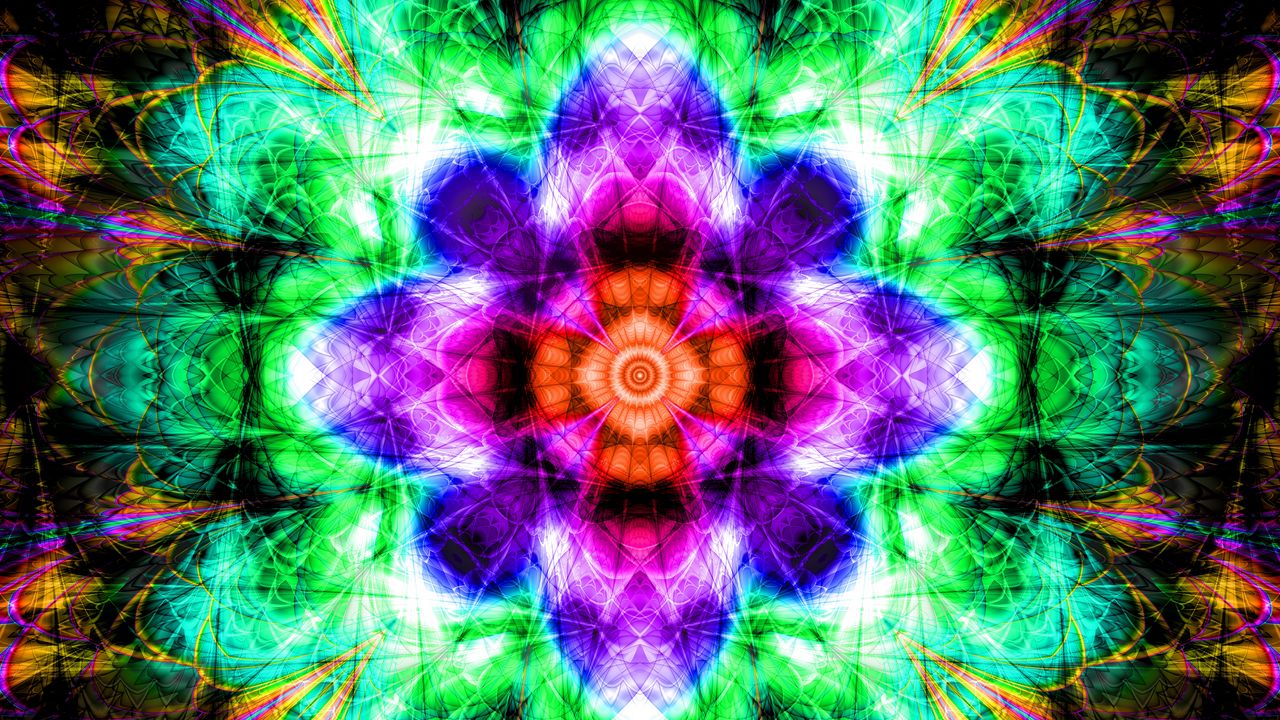 Wallpaper fractal, colorful, pattern, abstraction, art