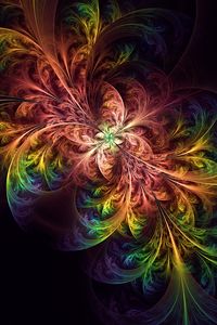 Preview wallpaper fractal, colorful, tangled, glow, abstraction