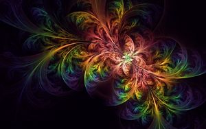 Preview wallpaper fractal, colorful, tangled, glow, abstraction