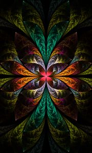 Preview wallpaper fractal, colorful, tangled, pattern, abstraction