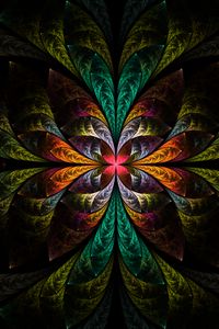 Preview wallpaper fractal, colorful, tangled, pattern, abstraction